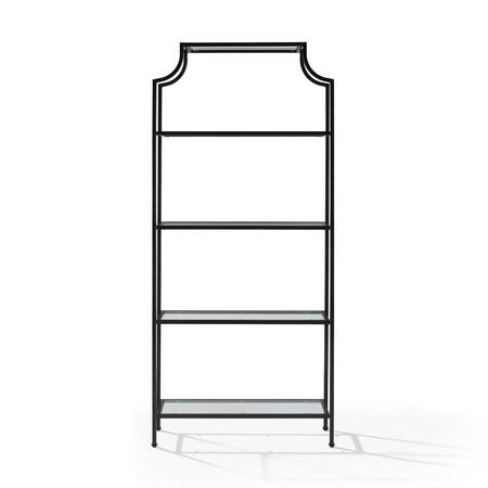 KD APARADOR Aimee Glass Etagere Bookcase, Oil-Rubbed Bronze KD3039218